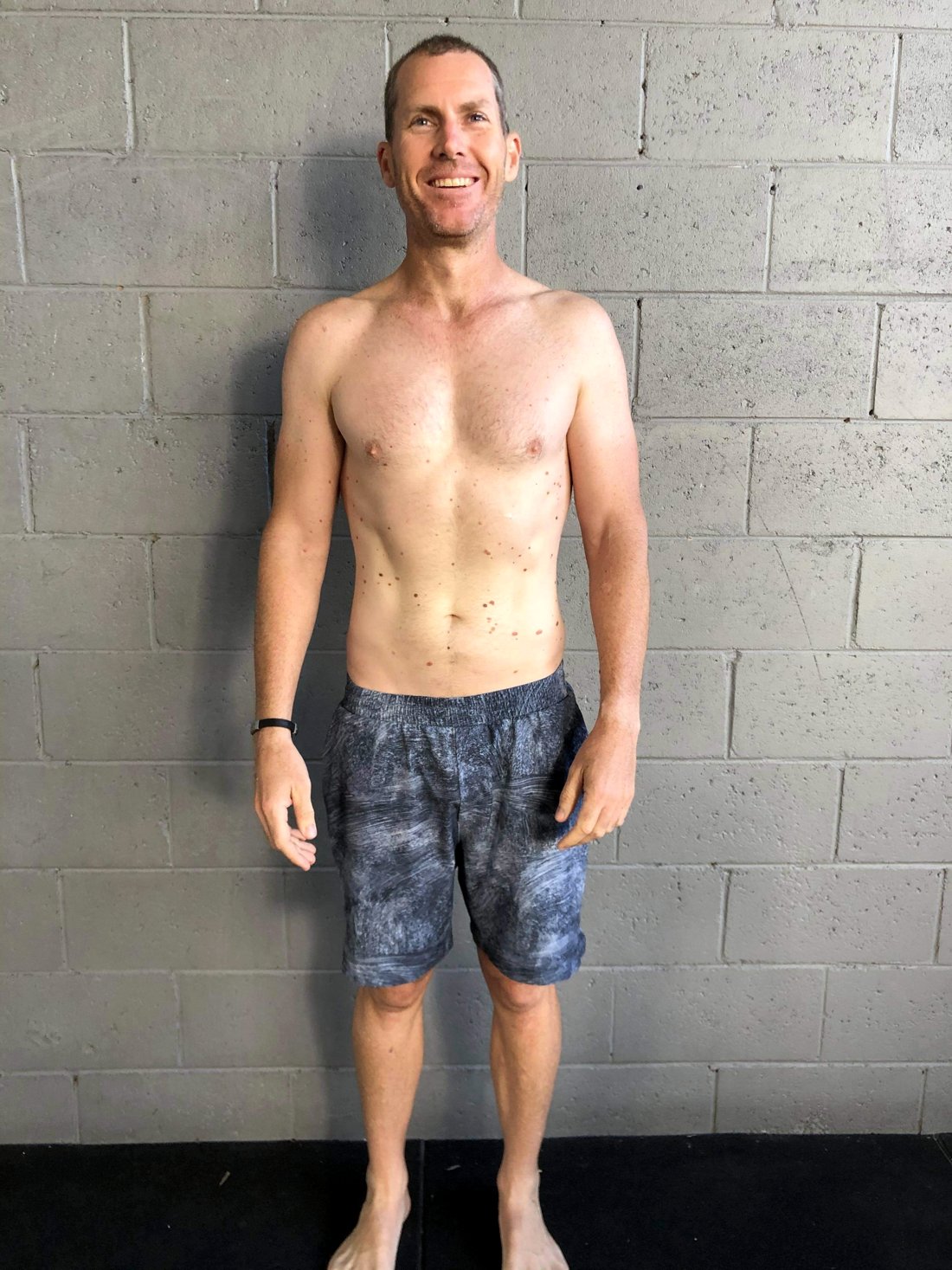 Adam at around 82 kg in 2020, rebuilt on training and nutrition